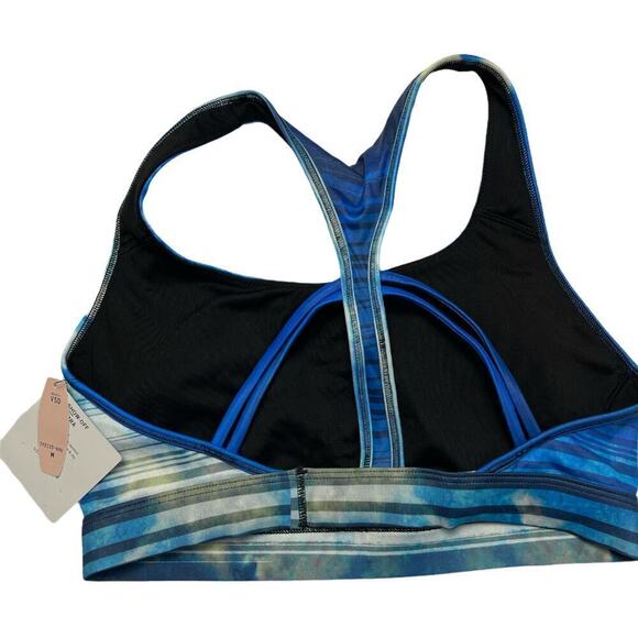 Victoria Secret The Show Off Blue Tie Dye Sport Bra Women's Size M NWT - Picture 2 of 5